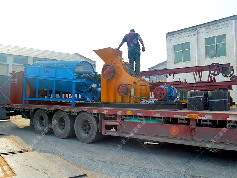 SCF88双级破碎机,筛分机生产线发货图片_破碎红土_发往甘肃武威