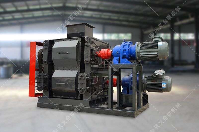 大型液压对辊制砂机-液压对辊式破碎机价格-鹅河卵石对辊制砂机图片视频/型号参数/结构原理